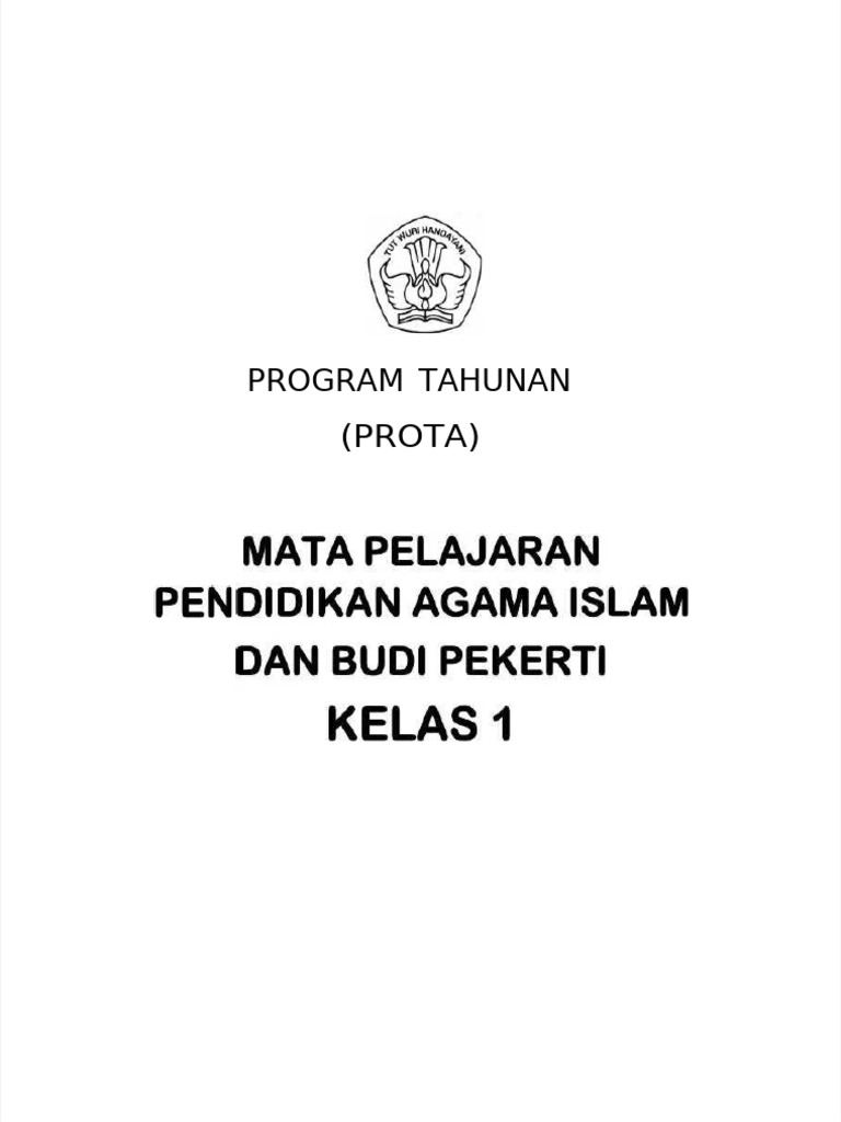 Program Tahunan PAI SDN 1 Muntok 2017/2018 | PDF