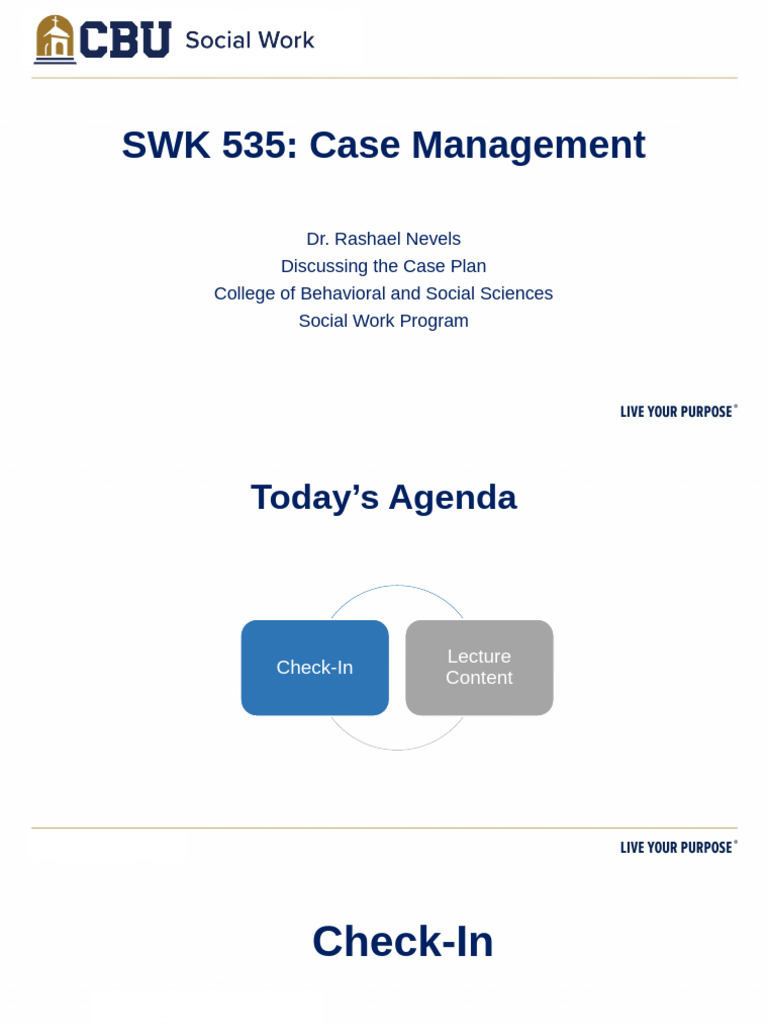 Case Management Strategies in SWK 535 | PDF
