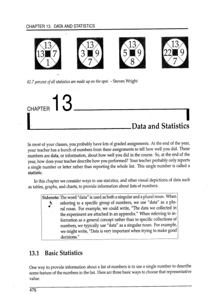 Data Art of Problem Solving Prealgebra chapter 13 | PDF