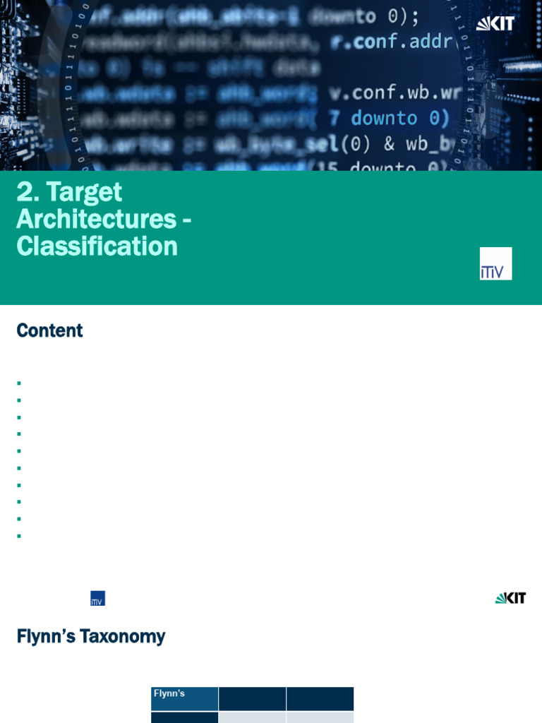 HSC 2 2 Target Architectures Classification | PDF | Central Processing ...