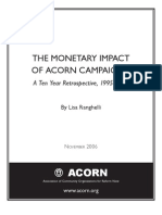 The Monetary Impact of ACORN Campaigns: A Ten Year Retrospective, 1995-2004 