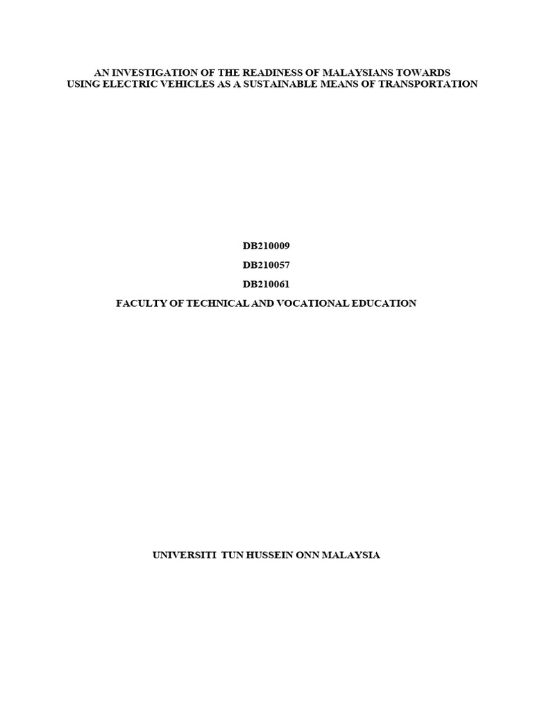 Assignment 3 (Group 8-Ev) | PDF | Electric Vehicle | Electric Car