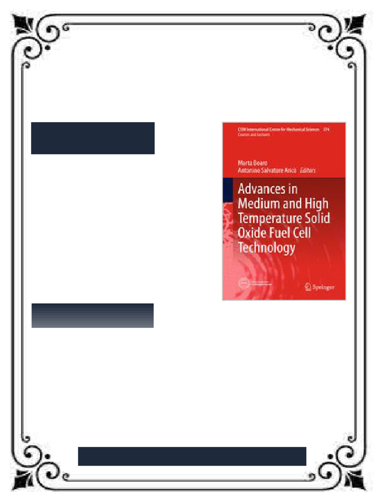 Advances in Medium and High Temperature Solid Oxide Fuel Cell ...