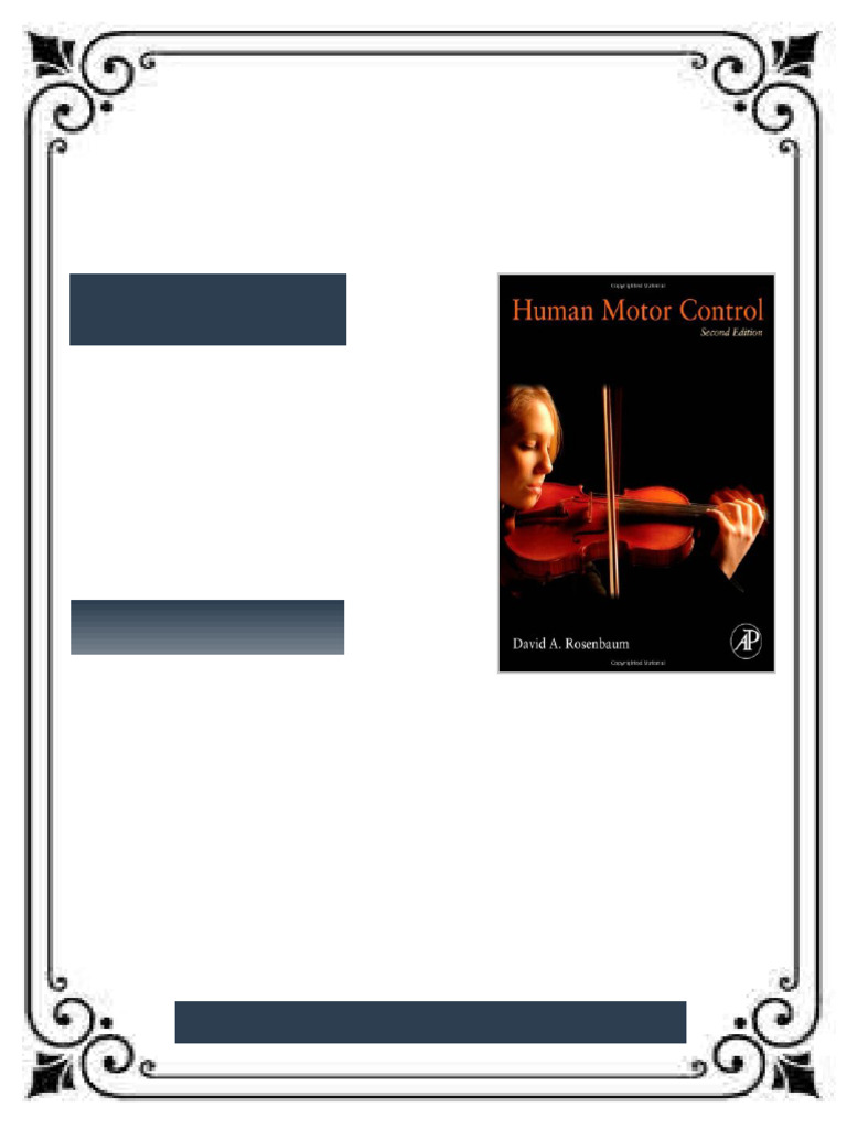 Human Motor Control 2nd Edition David A. Rosenbaum ebook every chapter included | PDF ...