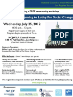 Lobbying Workshop Flyer 7-25-12