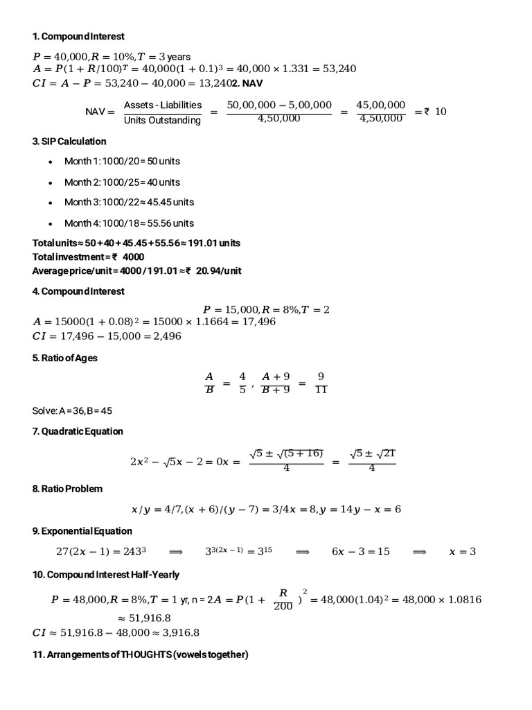 Answers | PDF | Mathematics
