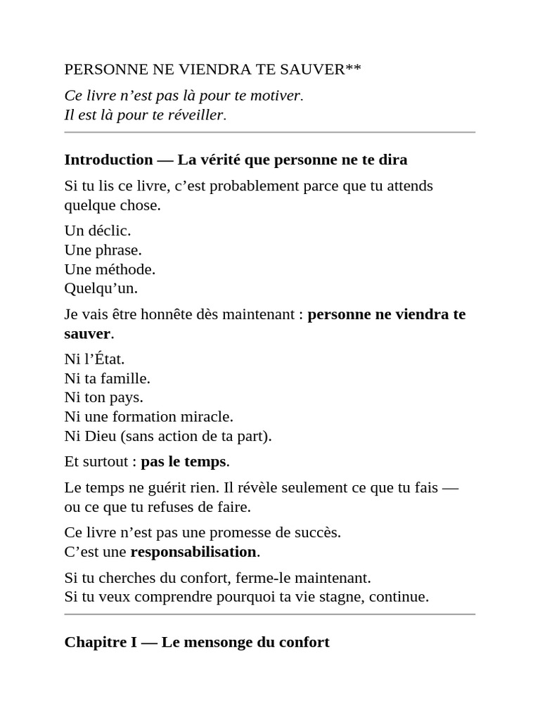Responsabilisation et action personnelle | PDF | Vérité