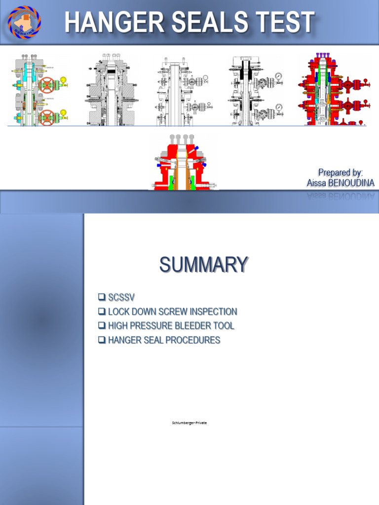 Hanger Seals Testing Procedures Guide | PDF | Leak | Valve
