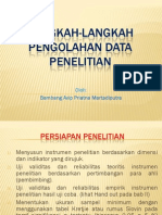 Langkah-Langkah Pengolahan Data Data Dalam Penelitian