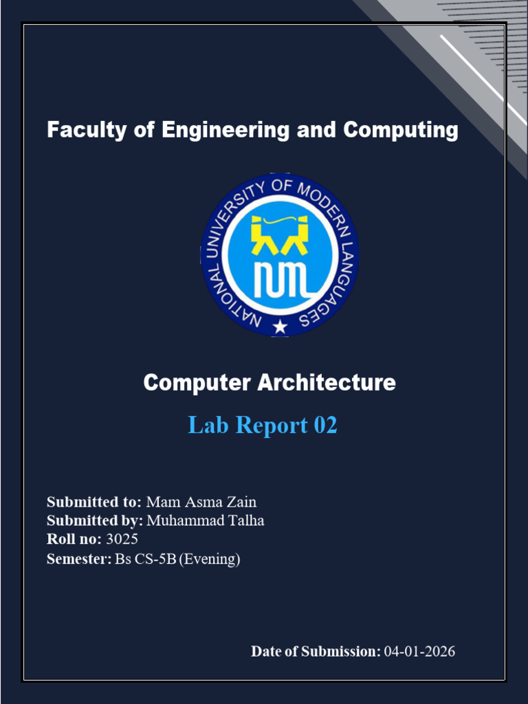 CSCA Lab Report 2 3025 Bs CS-5 B Evening | PDF
