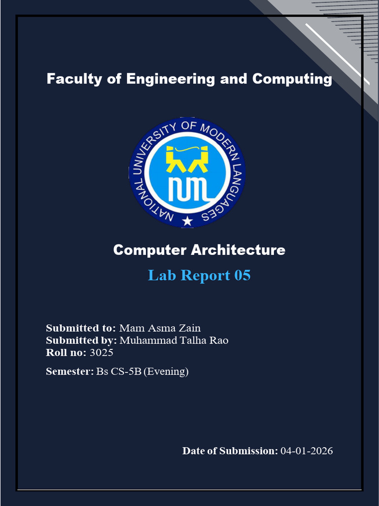4-Bit Arithmetic Circuit Lab Report | PDF | Computer Science | Computer ...