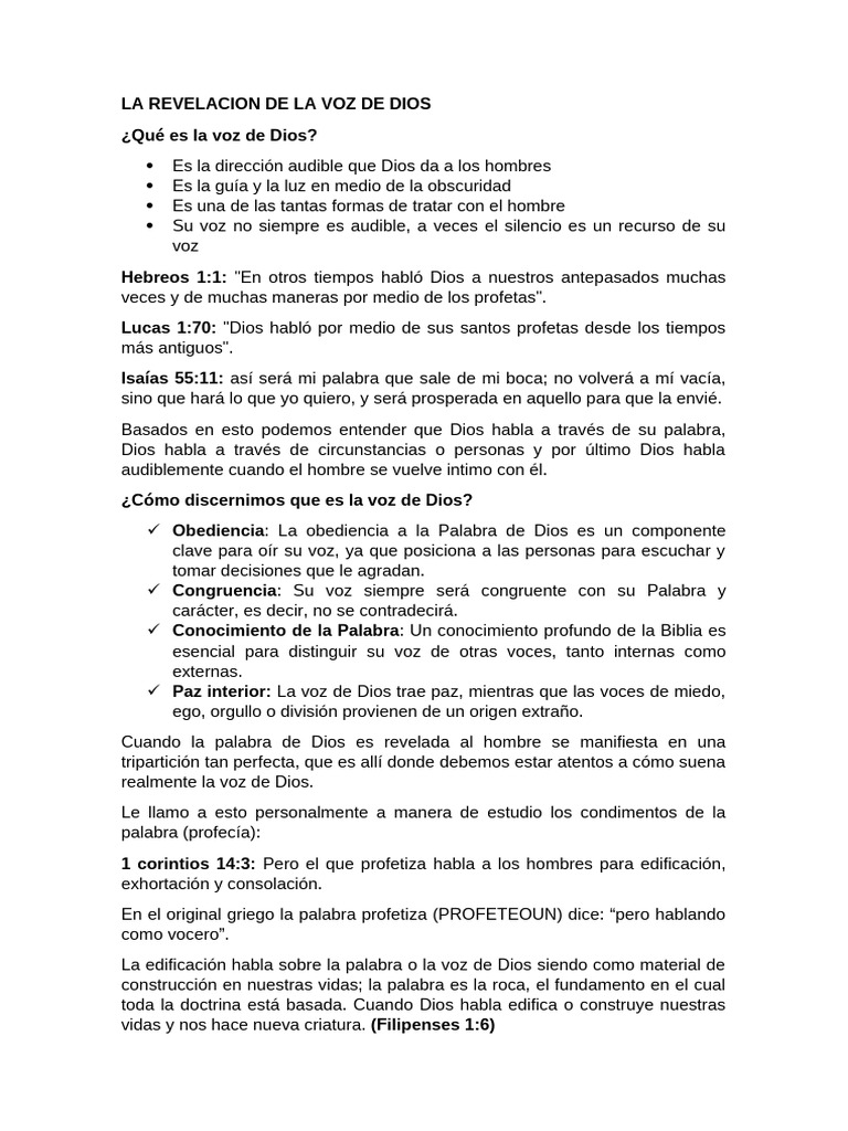 Cómo Reconocer la Voz de Dios | PDF | Profecía | Revelación