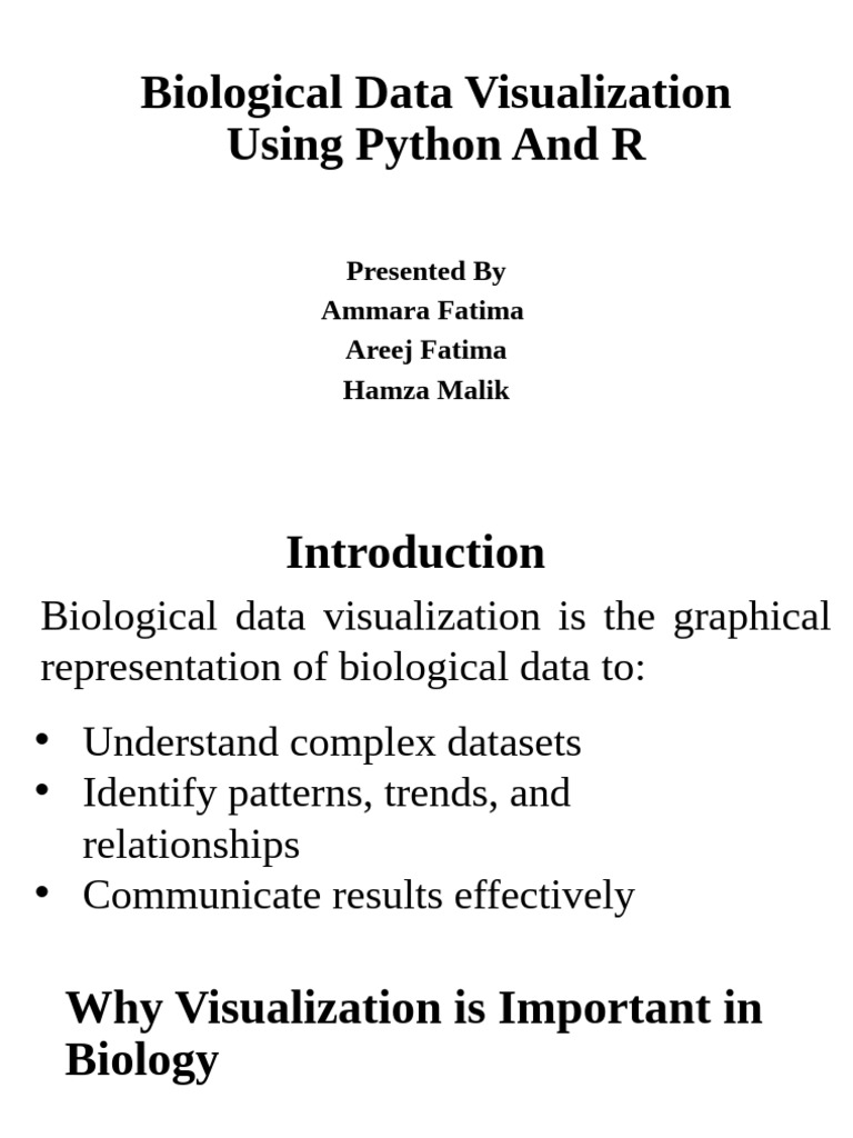 Biological Data Visualization with Python & R | PDF | Python ...