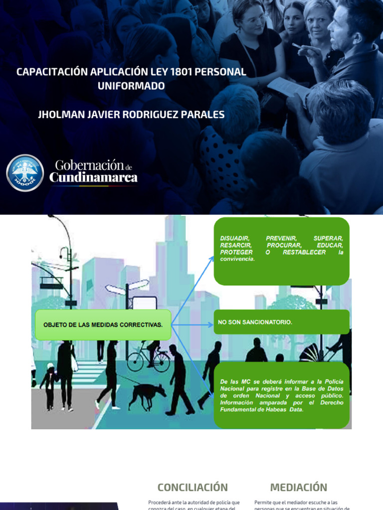 Capacitación Ley 1801 para Policía Uniformado | PDF | Mediación | Policía