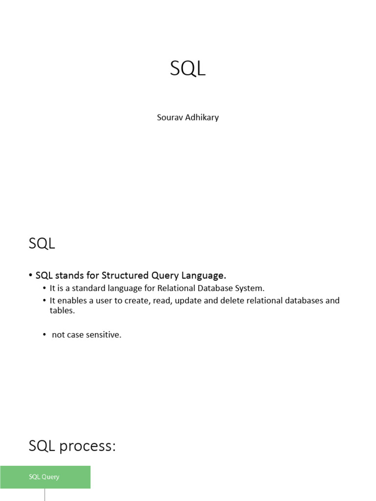 SQL 1(1) | PDF | Sql | Information Technology Management