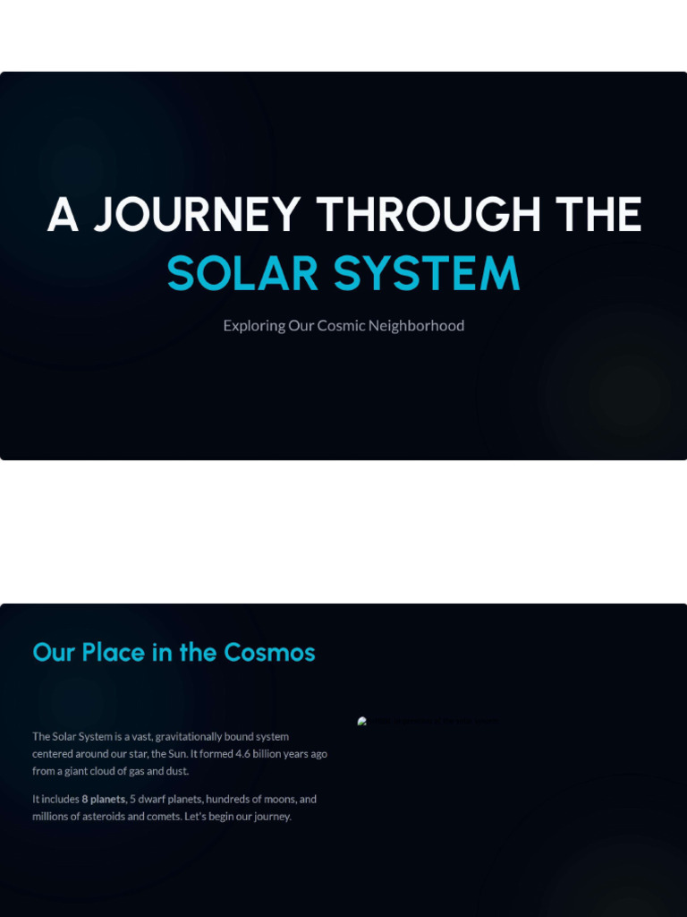 A Journey Through The Solar System | PDF