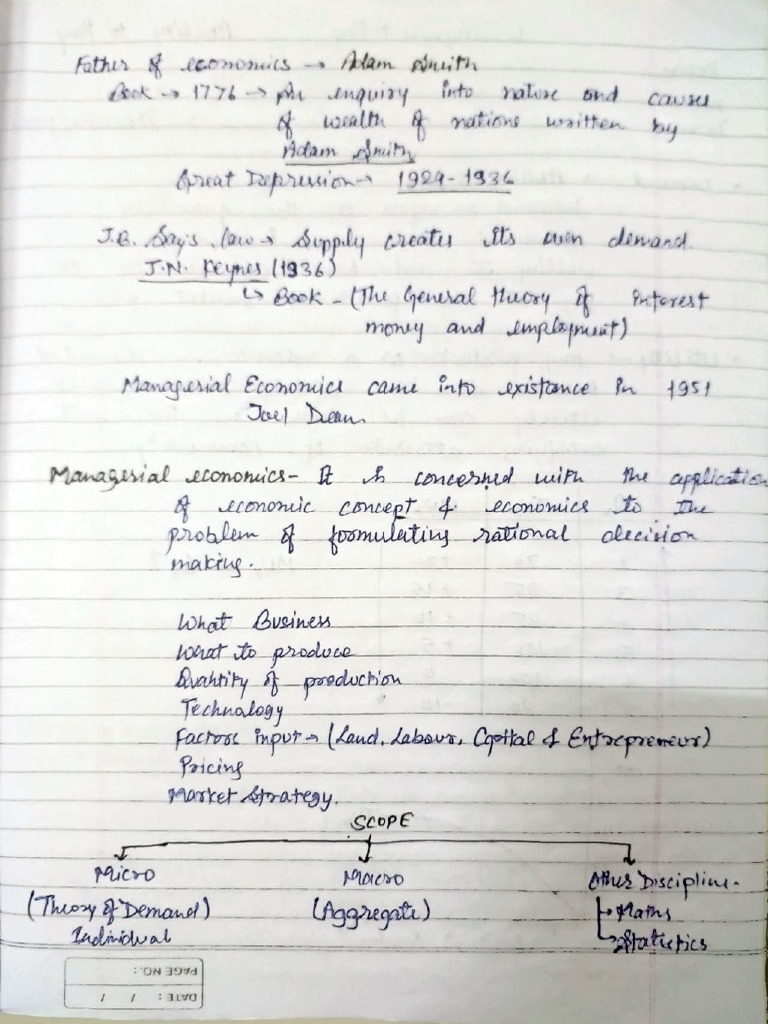Economics Notes | PDF