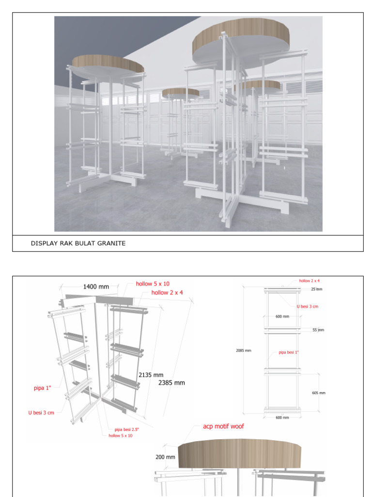 Display Rak Bulat Granite | PDF
