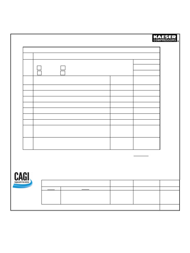 Rotary Compressor Data Sheet | PDF | Gases | Energy Technology