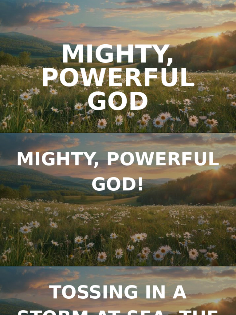 Mighty, Powerful God | PDF