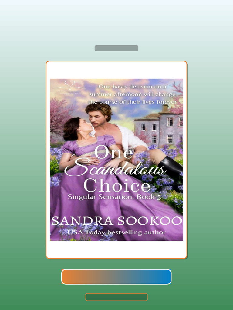 Test Bank for One Scandalous Choice Singular Sensation Book 5 Sandra ...