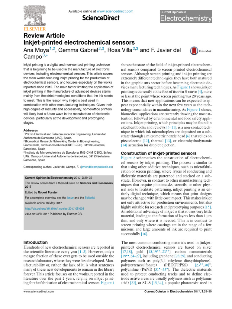 Inkjet Printed Ecs | PDF | Physical Sciences | Applied And ...