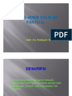 Jenis-Jenis Tulisan Faktual