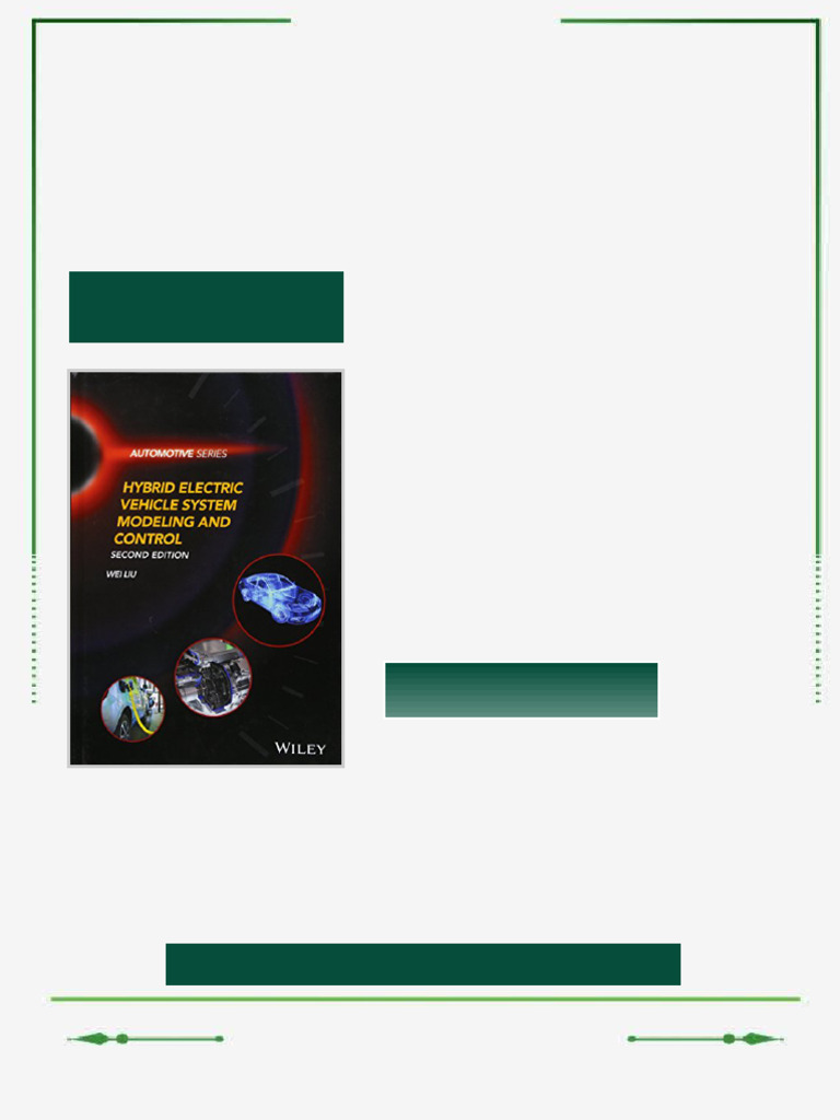 Hybrid Electric Vehicle System Modeling and Control 2nd Edition Wei Liu ...