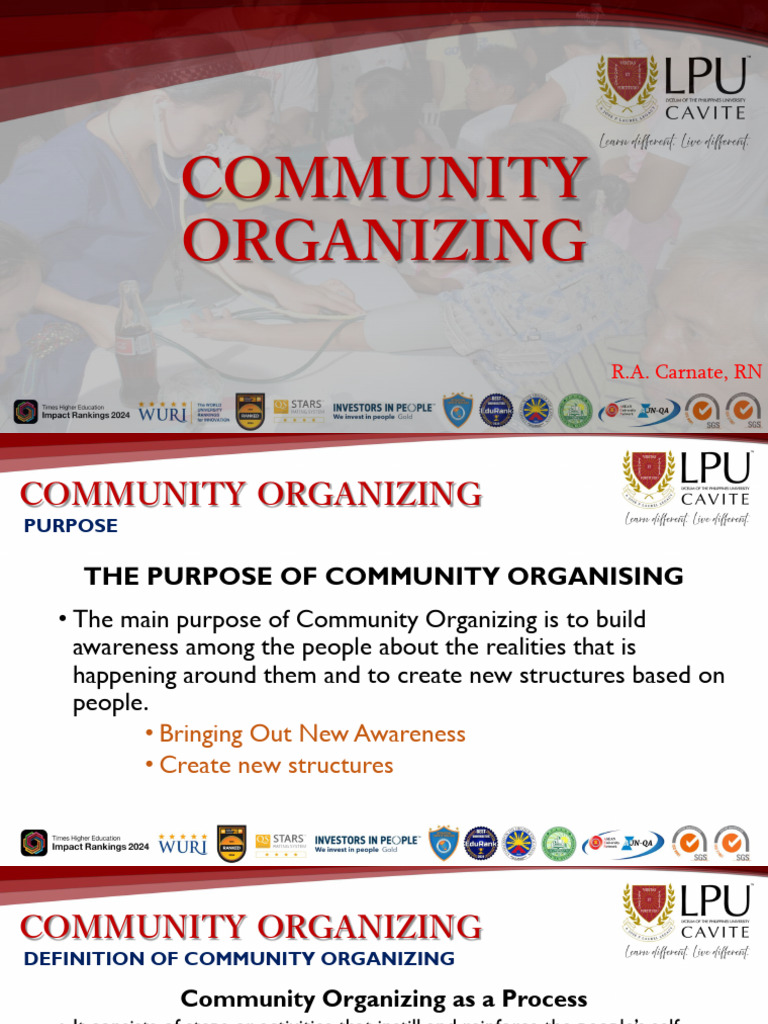 4 NCM 113 Community Organizing | PDF | Community | Empowerment