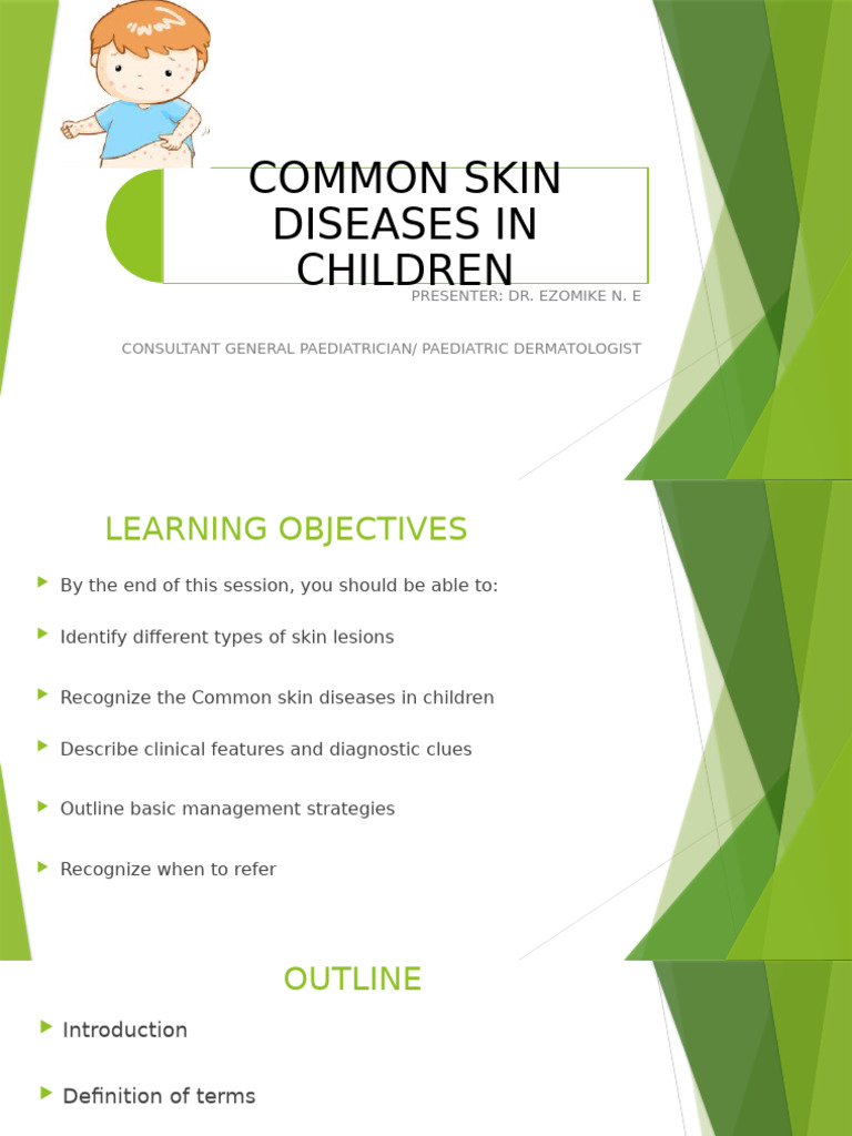 Common Skin Diseases in Children for Medical Students 1 | PDF ...