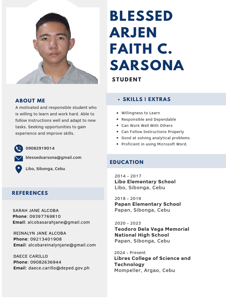 Student Profile and Skills Overview | PDF