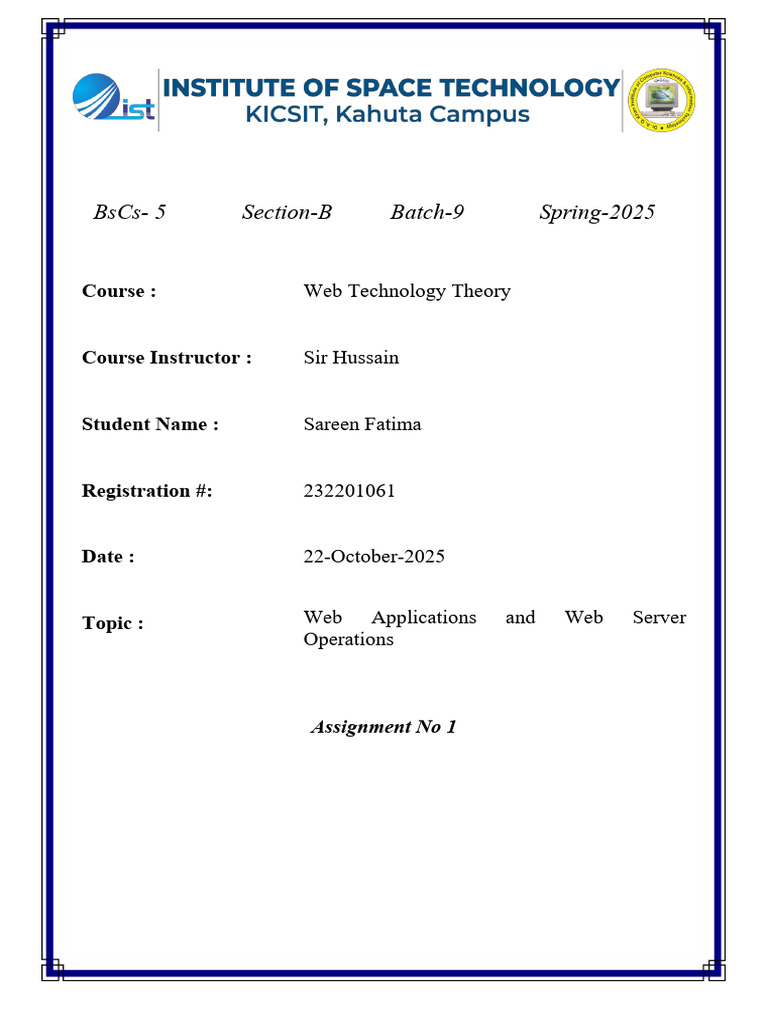 Web Applications and Server Operations | PDF | World Wide Web ...