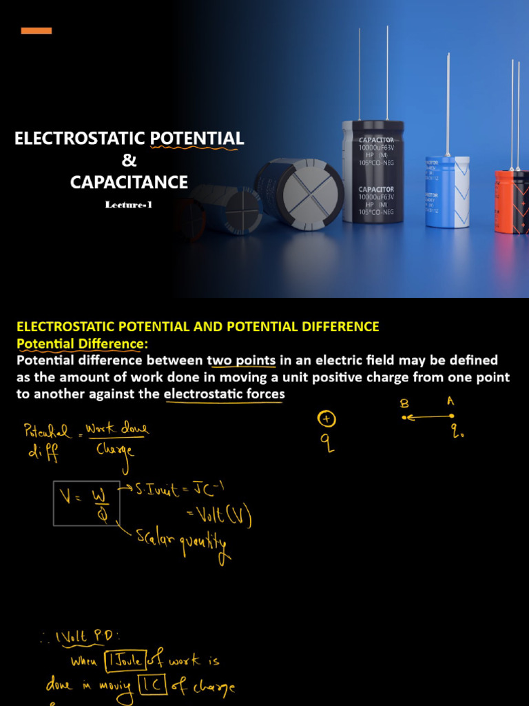 Electrostatic Potential Notes | PDF