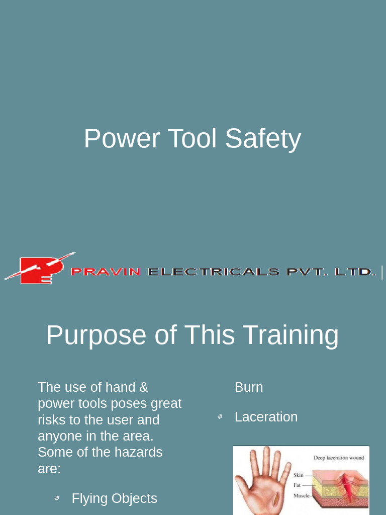 Power Tools Safety training and awareness | PDF
