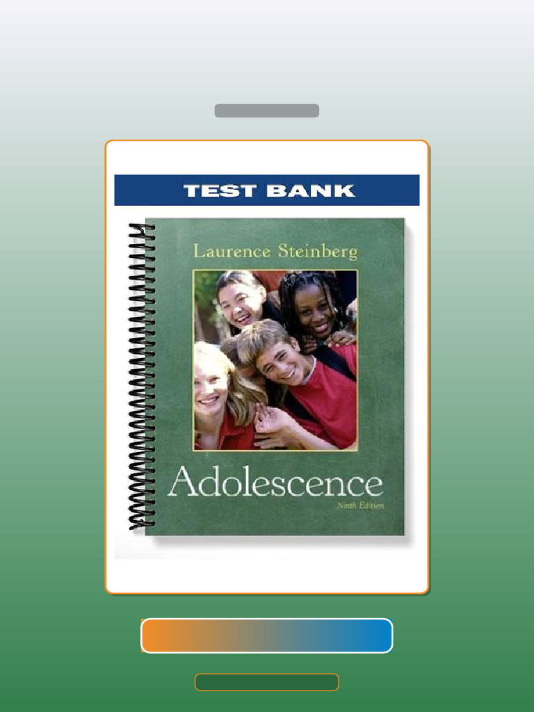 Test Bank for Adolescence 9th Edition by Steinberg | PDF | Learning ...