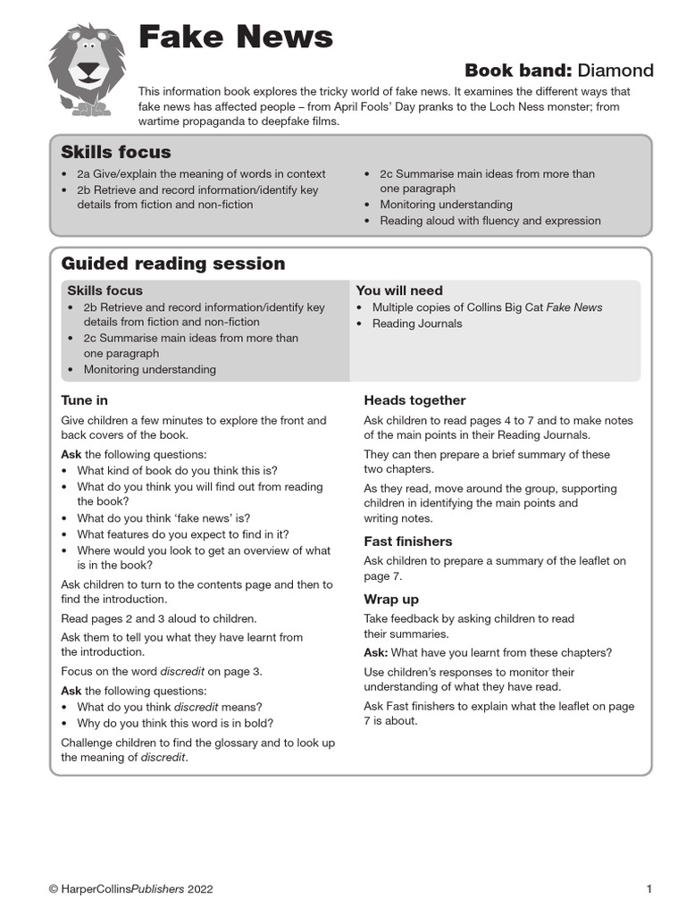 Understanding Fake News for Kids | PDF | Human Communication