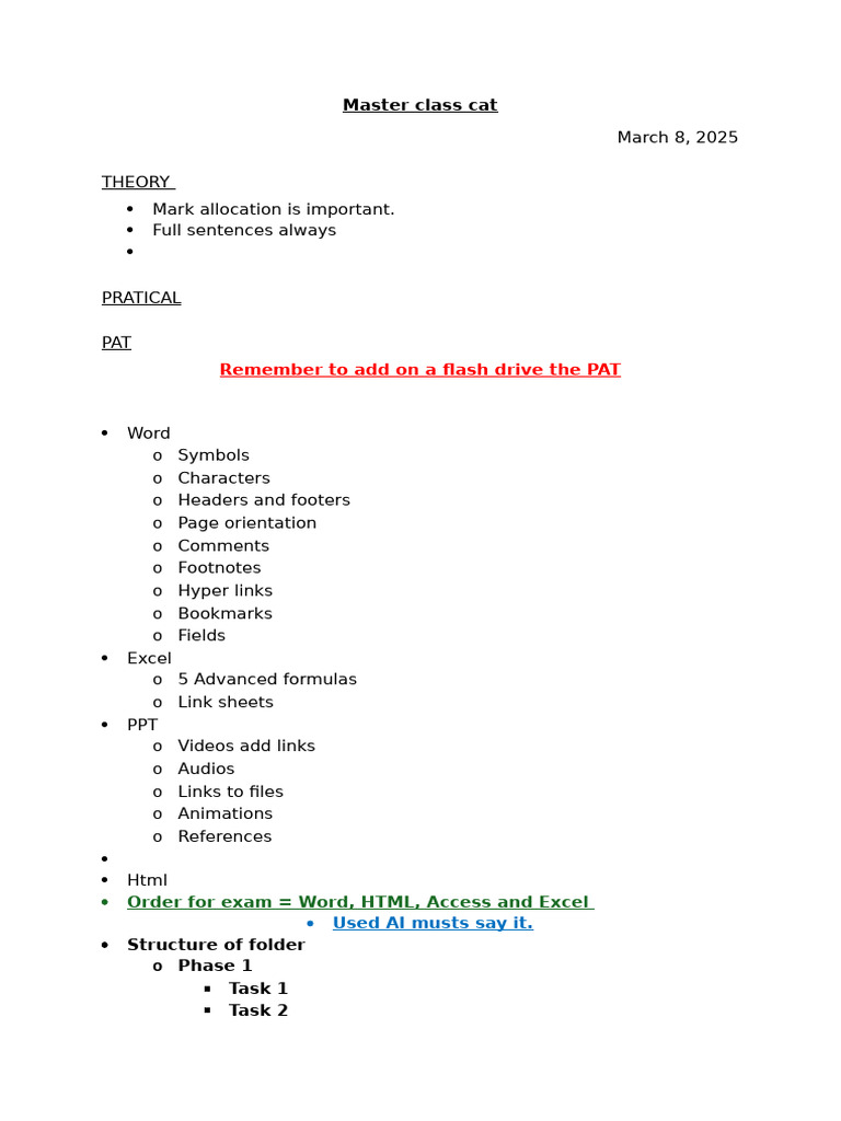 Master Class CAT | PDF