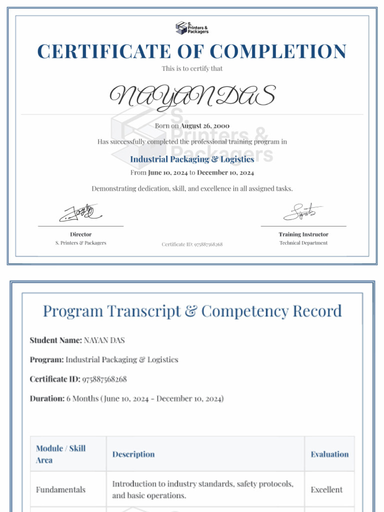 Nayan Certificate | PDF