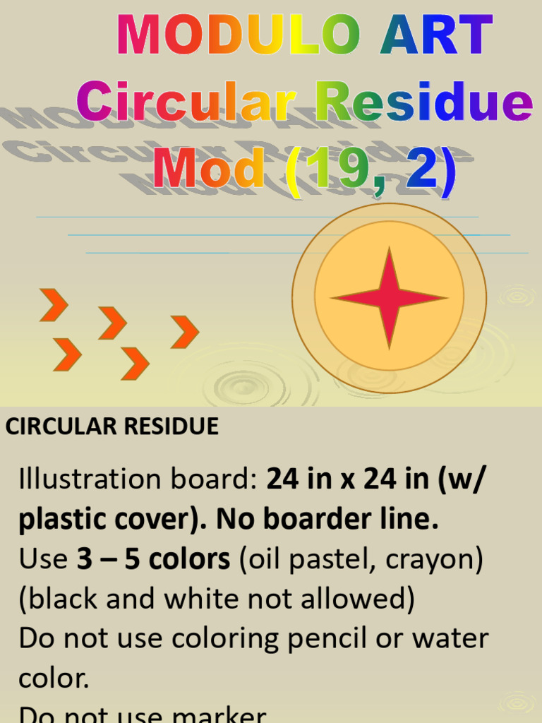 Circular Residue Design Instructions | PDF