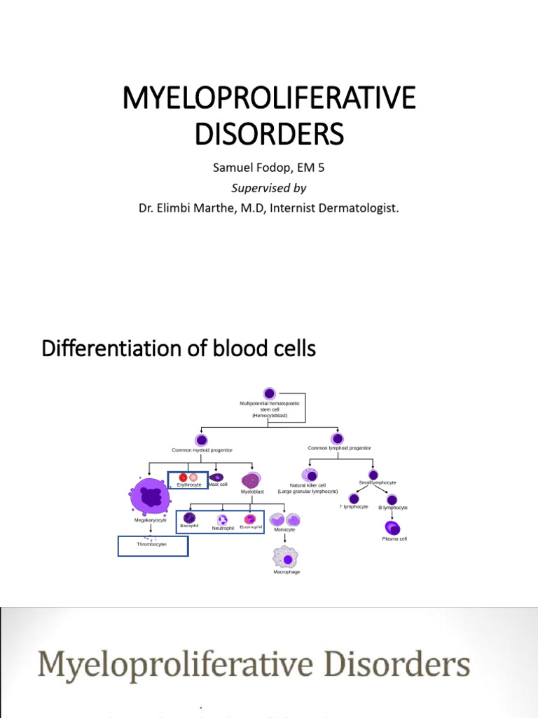 Myeloproliferative Disorders | PDF