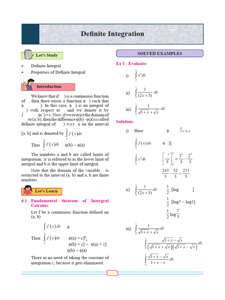 Understanding Definite Integrals | PDF | Integral | Function (Mathematics)