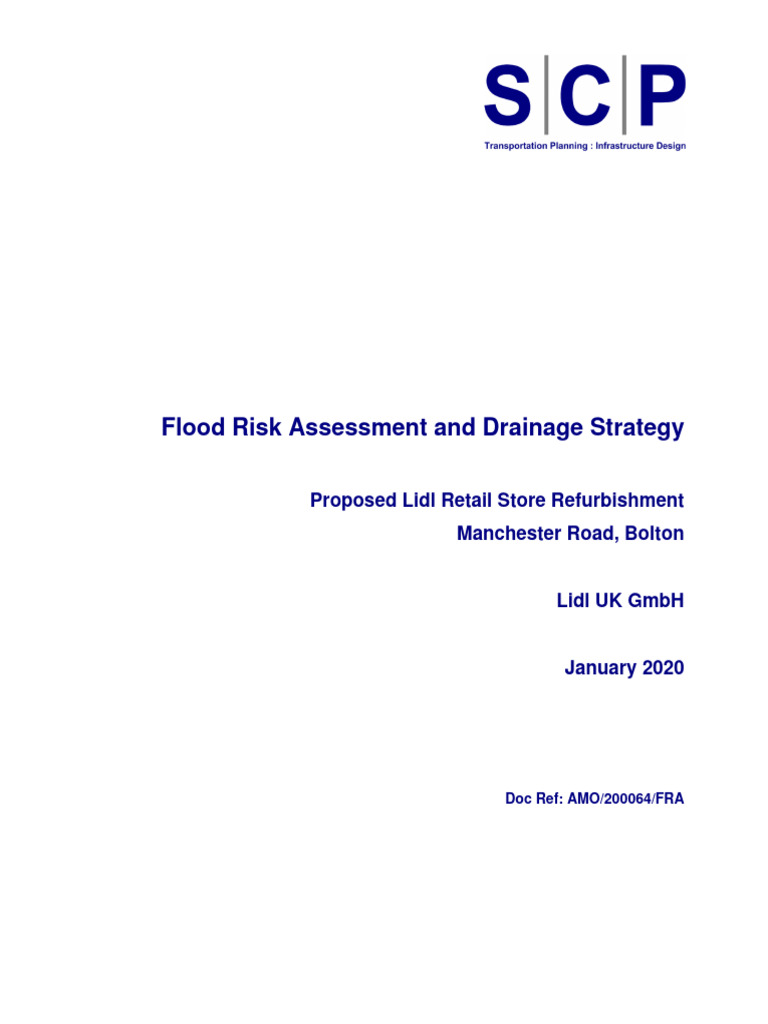 15.05SCP Flood Risk Assessment and Drainage Strategy | PDF | Flood ...