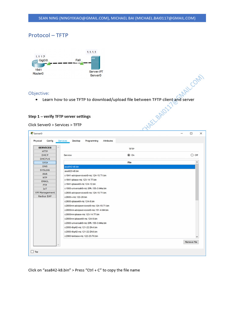 TFTP File Transfer Guide for Routers | PDF