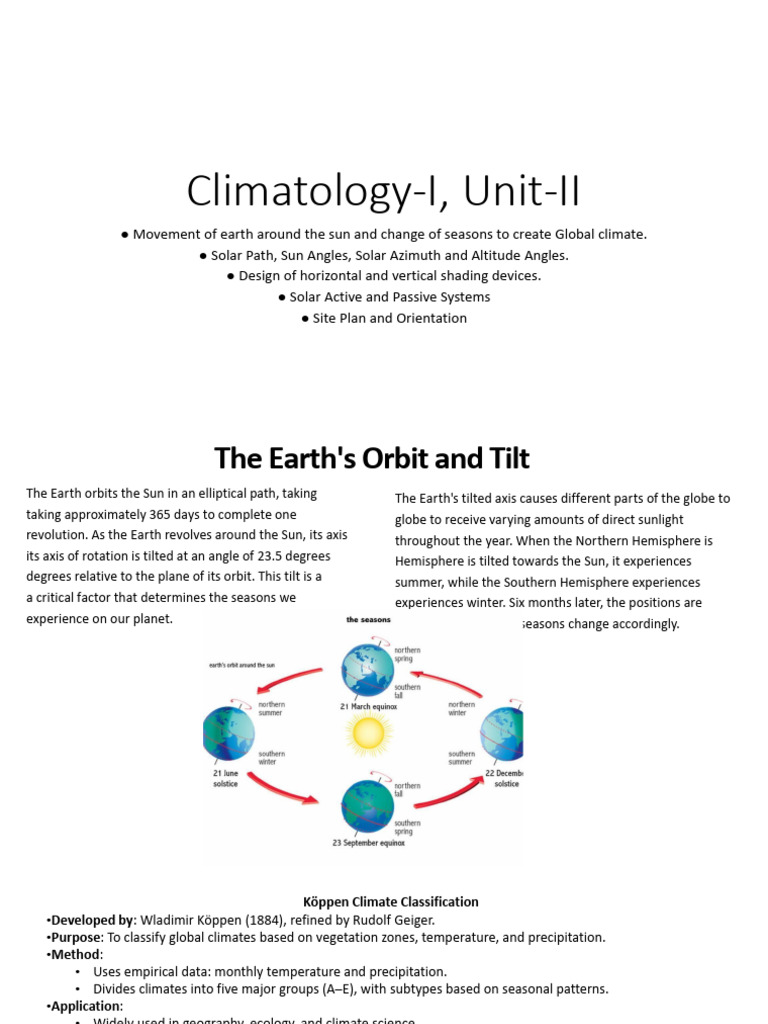 Earth's Movement and Climate Design Insights | PDF | Climate | Earth