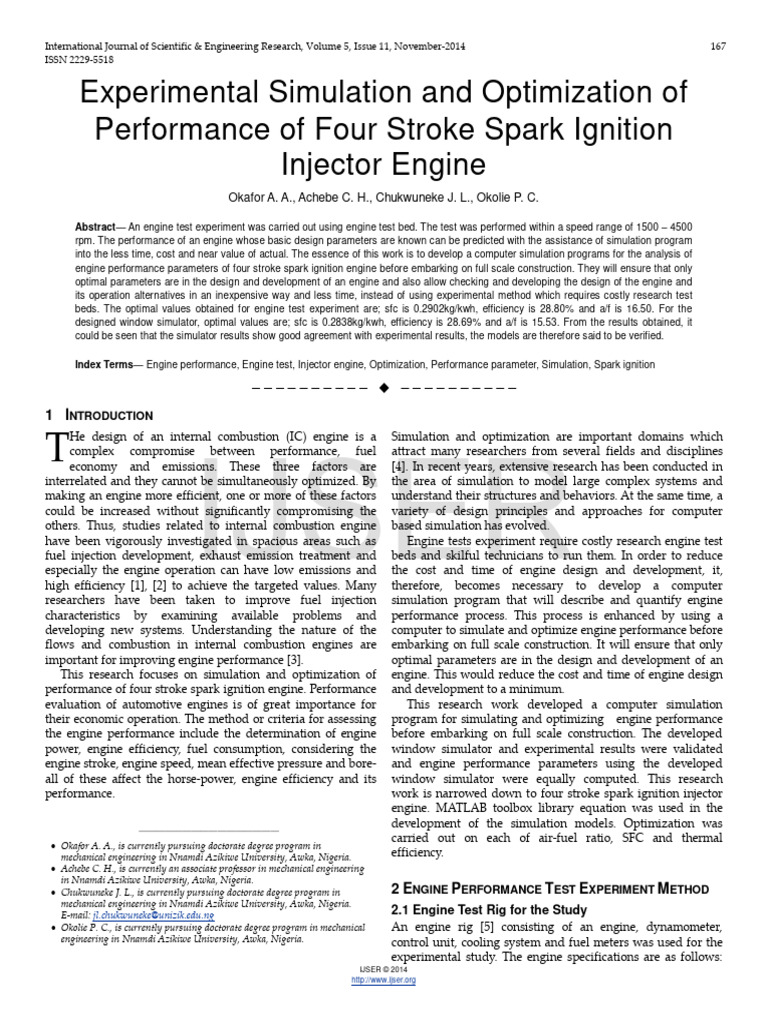 Engine Performance Optimization Simulation | PDF | Engines | Torque