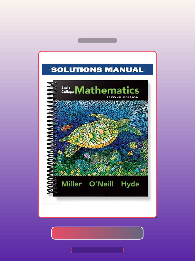 Test Bank for Basic College Mathematics 2nd Edition by Miller | PDF ...