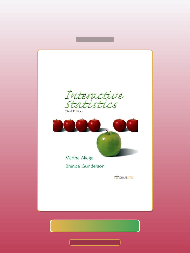 Test Bank for Interactive Statistics 3E 3rd Edition 0131497561 | PDF