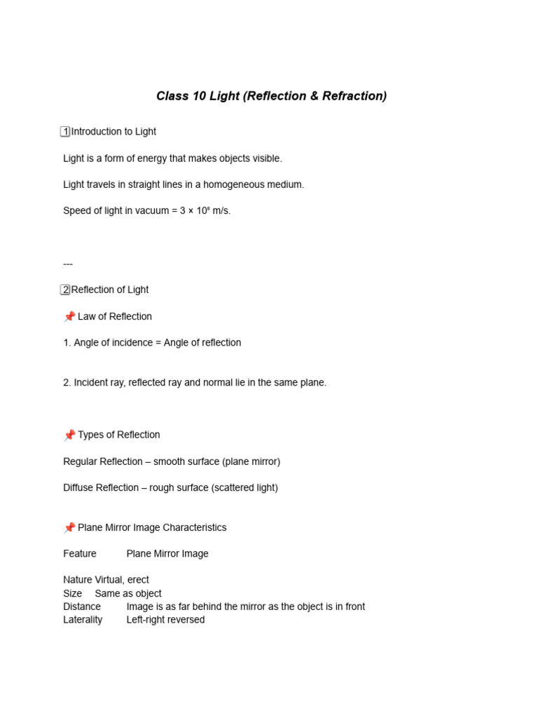 Untitled Document (1) | PDF | Reflection (Physics) | Mirror