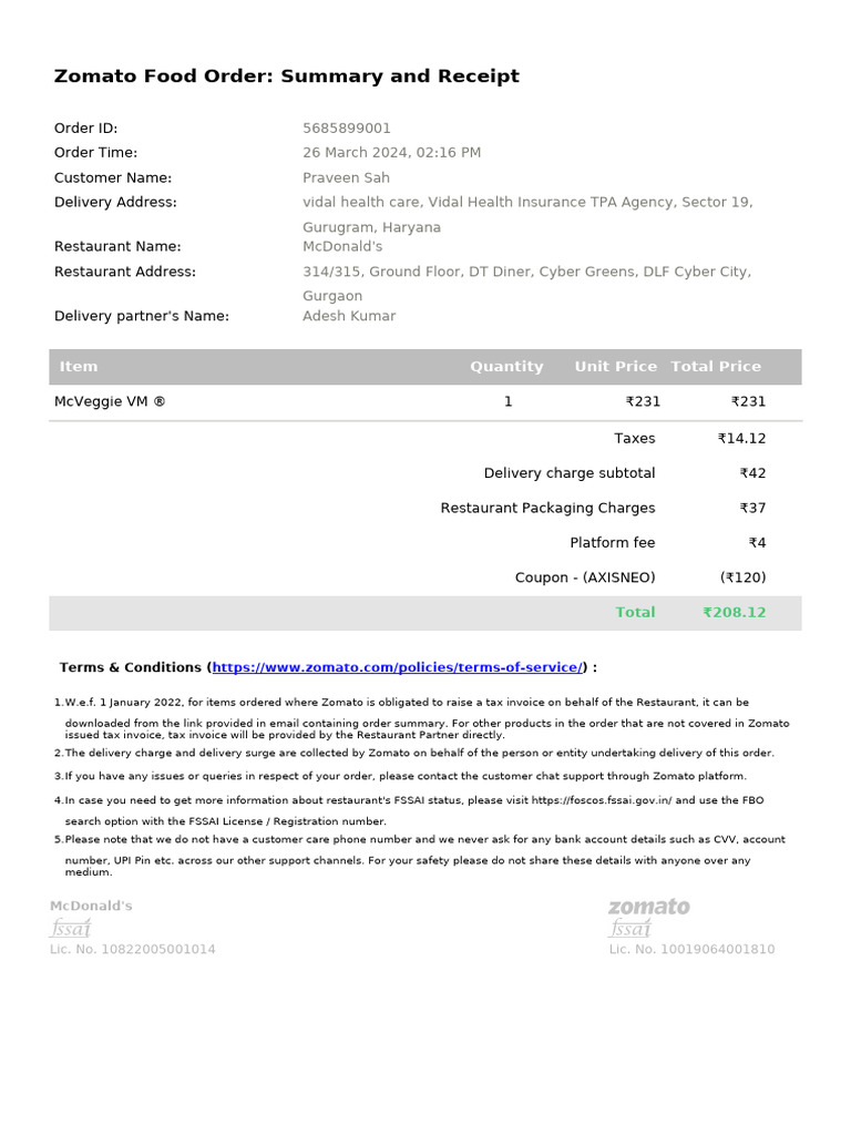 Order_ID_5685899001 | PDF | Business