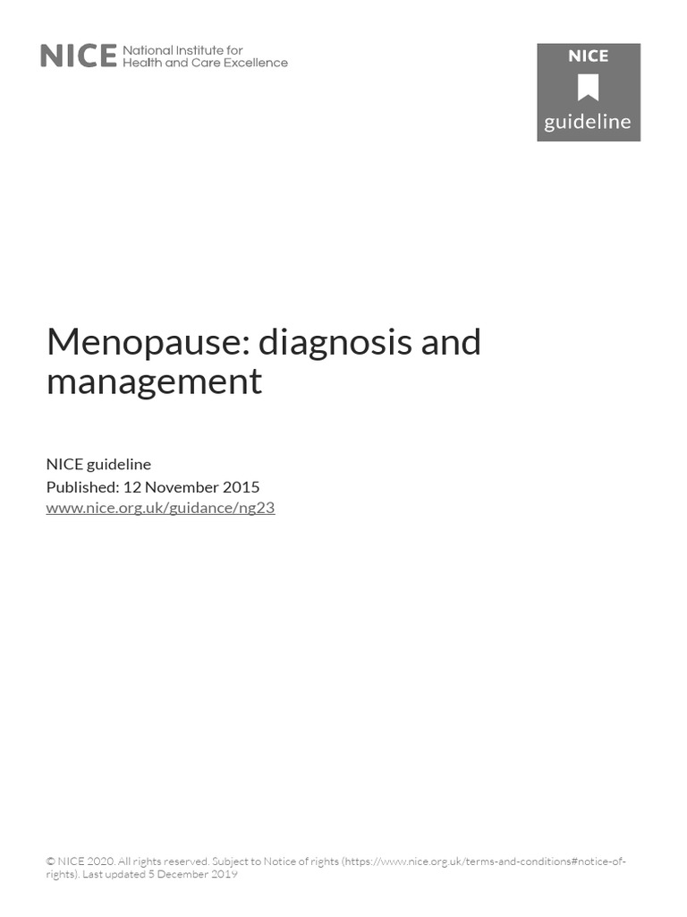 Menopause Diagnosis and Management PDF 1837330217413 | PDF | Hormone ...